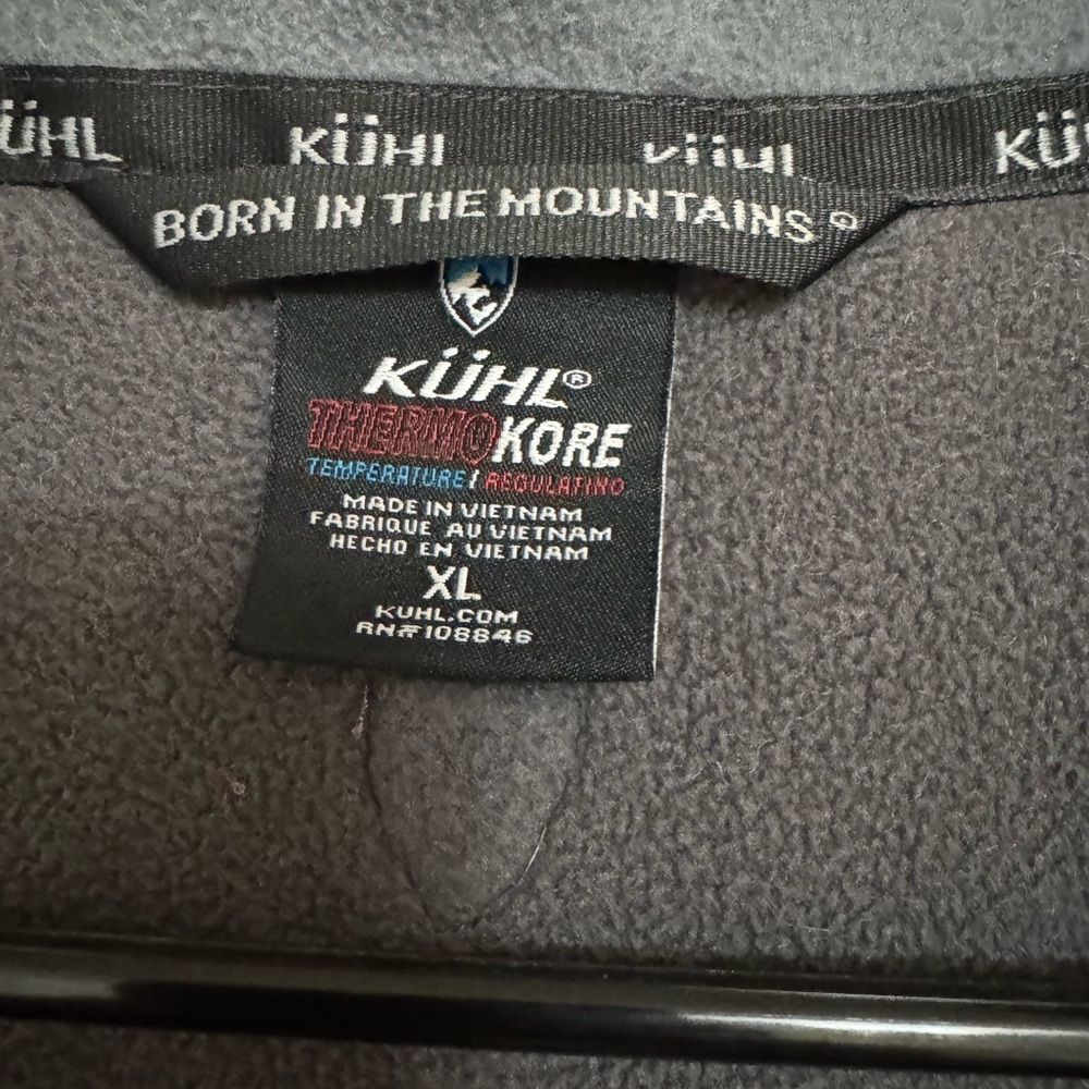 KÜHL Thor™ 1/4 Zip Fleece Pullover Graphite Gray Men’s XL - Picture 4 of 12
